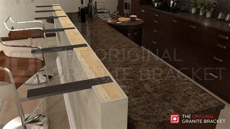 original granite bracket to metal studs|granite countertop support bracket installation.